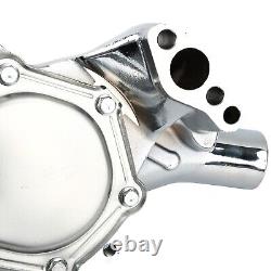 For SBC Small Block Chevy 283 305 350 Chrome High Volume Long Water Pump LWP