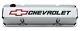 Gm Performance 141-930 Sbc Slant-edge Chrome Valve Covers, Tall, Red Bowtie / Bl