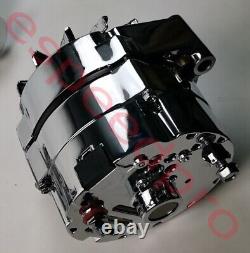 GM Style Chrome 1 One or 3 Three Wire SBC BBC Chevy Pontiac Alternator 140 Amp