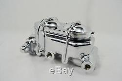 Gm Chrome Master Cylinder 1 Bore Universal Lh/rh Ports Hot Rod Muscle Car