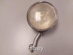 Guide script 7 inch clear lens driving lamp with mount bracket. Chrome GM light