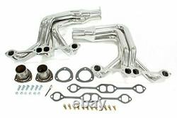 Headers 1-3/4 in Primary 3 in Collector Steel Chrome Small Block Chevy GM F-B