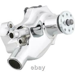 King Chrome Short Water Pump, 55-68 Small Block Chevy, Cast-Iron