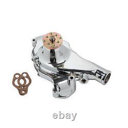MR. GASKET SBC Short Water Pump Alm. WithChrome Finish 7014G