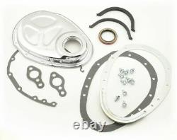 Mr. Gasket 1099 Quick-Change Cam Cover Chevy SBC 283-400 Cu. In. Chrome