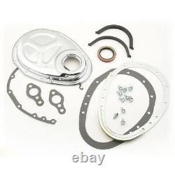 Mr Gasket Engine Timing Cover 1099 Chrome for Chevy 262-400 SBC