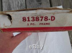NOS Vintage Stewart Warner Chrome 4 Hole Under Dash Gauge Panel & Original Box
