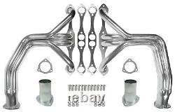 New 1928-48 Ford Street Rod Chassis Headers, Small Black Chevy, Sbc, Chrome Plated