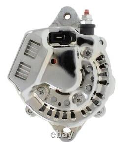 New Chrome Light Weight Mini Alternator 1-Wire fits Chevy Street Rod SBC BBC