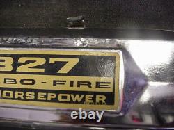 Original 65 66 67 327 Small Block Chevrolet Chevy II Chrome Valve Covers L79