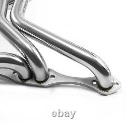 Polished Stainless Steel Exhaust Header For Sbc Malibu Camaro Monte Carlo Regal
