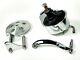 Power Steering Pump With Bracket & Pulley, Chrome Saginaw Style, Fits Chevy Sbc