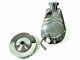 Power Steering Pump With Double Groove Pulley, Chrome Saginaw, Fits Chevy Bbc Sbc