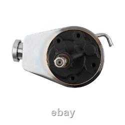 Power Steering Pump for Chevy BBC SBC 350 454 Chrome Saginaw 5/8 Key Way Style