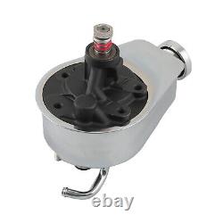 Power Steering Pump for Chevy BBC SBC 350 454 Chrome Saginaw 5/8 Key Way Style