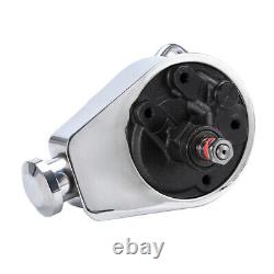 Power Steering Pump for Chevy BBC SBC 350 454 Chrome Saginaw 5/8 Key Way Style