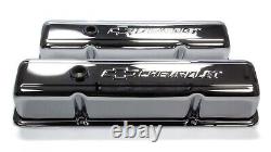 Proform 141 101 Sbc Chrome Bowtie Valve Cover Tall Without Baffle