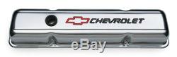 Proform 141-899 Small Block Chevy Short Steel Chrome Perimeter Bolt Valve Covers