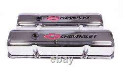 Proform 141-905 Sbc Street Chrome V/C Tall Valve Cover, Tall, Baffled, Breather