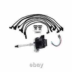 SBC Chevy 283 327 350 383 HEI Distributor with 8Mmm Spark Plug Wires