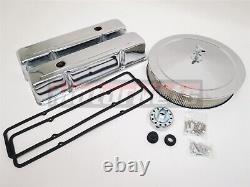 SBC Chevy Chrome Motor Dressing Kit Large Case Valve' Cleaner 283 305 350