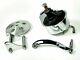 Sbc Chevy Chrome Saginaw Style Power Steering Pump With Bracket & Pulley