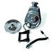 Sbc Chevy Chrome Saginaw Style Power Steering Pump With Pulley & Black Bracket