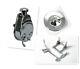 Sbc Chevy Sb Chrome Saginaw Power Steering Pump With Bracket & Pulley Kit