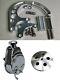 Sbc Sb Chevy Ewp 350 327 Chrome Saginaw Power Steering Pump &bracket &pulley Kit