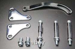 SBC Small Block Chevy 265-400 Chrome Saginaw Power Steering Pump & Bracket Kit