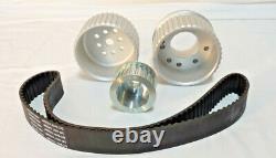 SBC Small Block Chevy Billet Aluminum Gilmer Belt Drive Pulley Kit 305 350 LWP