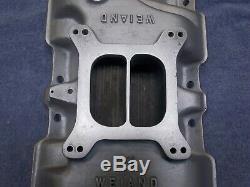 SBC Weiand Aluminum intake manifold 7502 small block chevy 283 327 350