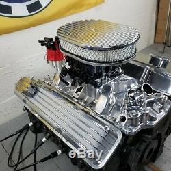 SB Chevy 12 Chrome Air Cleaner Engine Kit Valve Covers PCV Breathers 350 SBC V8