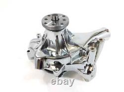 SB Chevy Long Water Pump SBC 283 305 327 350 383 400 High Volume Chrome Aluminum