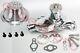 Sb Chevy Sbc 283 350 Chrome Aluminum Short Water Pump & Single Groove Pulley Kit