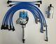 Small Block Chevy Blue Small Hei Distributor +spark Plug Wires Over Vc +45k Coil