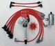 Small Block Chevy Red Small Hei Distributor + 45k Coil +spark Plug Wires Over Vc