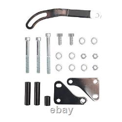 Saginaw Power Steering Pump & 1 Groove Keyway Pully&Bracket Kit for SB Chevy SBC