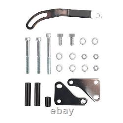 Saginaw Power Steering Pump & 1 Groove V-Belt Pully&Bracket Kit for SB Chevy SBC