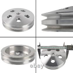 Saginaw Power Steering Pump & 2 Groove Keyway Pully&Bracket Kit for SB Chevy SBC