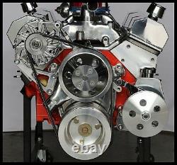 Sbc Chevy Turn Key Engine Dress Up Kit, Front Acc. Inc. Wp, Alt, Pulleys, Etc