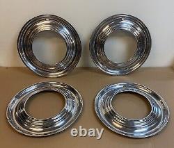 Set of Four 1951 Ford Hubcap Trim Rings