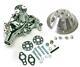 Small Block Chevy Chrome Long Aluminum Water Pump + 1 Single Groove Pulley Kit