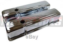 Small Block Chevy Chrome 350 Logo Engine Dress-Up Kit Valve Cover Air cleanerSBC