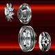 Small Block Chevy Pulleys Long Water Pump 4 Pulley Set 327 350 383 400 Chrome