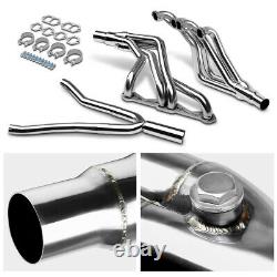 Ss Long Tube Header Manifold Exhaust+y-pipe For 82-92 Camaro F-body Sbc Z28 At