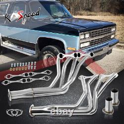 Stainless Steel Exhaust Header Manifold withGasket for Chevy Small Block SBC V8