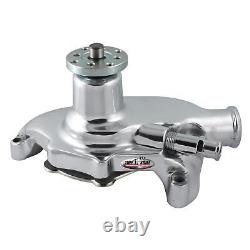 Tuff Stuff 1394NA SBC Platinum Short Aluminum Water Pump, Chrome