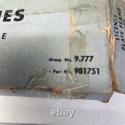 Very Rare NOS GM 1950's? Deluxe Accessory License Plate Frame? Buick 981751 b4
