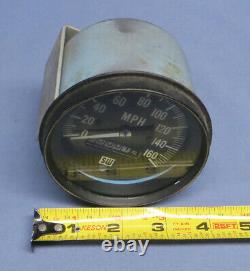 Vintage 1960's Stewart Warner Gauge Speedometer 3-3/8 160mph EC Untested
